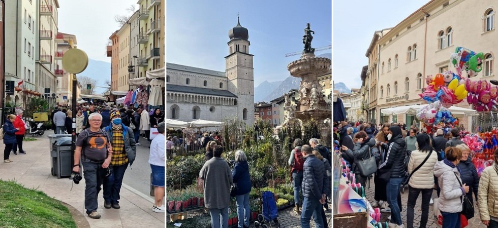 Fiera di San Giuseppe, pienone tra le bancarelle per le vie di Trento